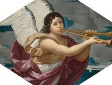 Dante and fame painting of renaissance angel